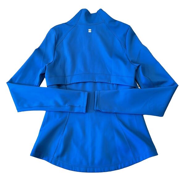 Sweaty Betty Women's Power Boost Workout Zip Up Oxford Blue Size M - Picture 4 of 10